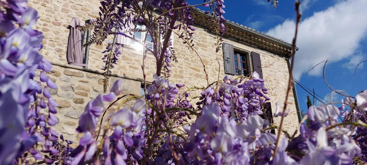 La Maison Wisteria Saint-Pantaléon-les-Vignes Exterior foto